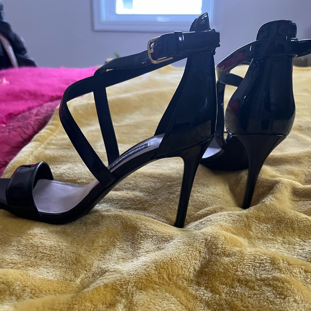 Nine West Black Patent Leather Sandals